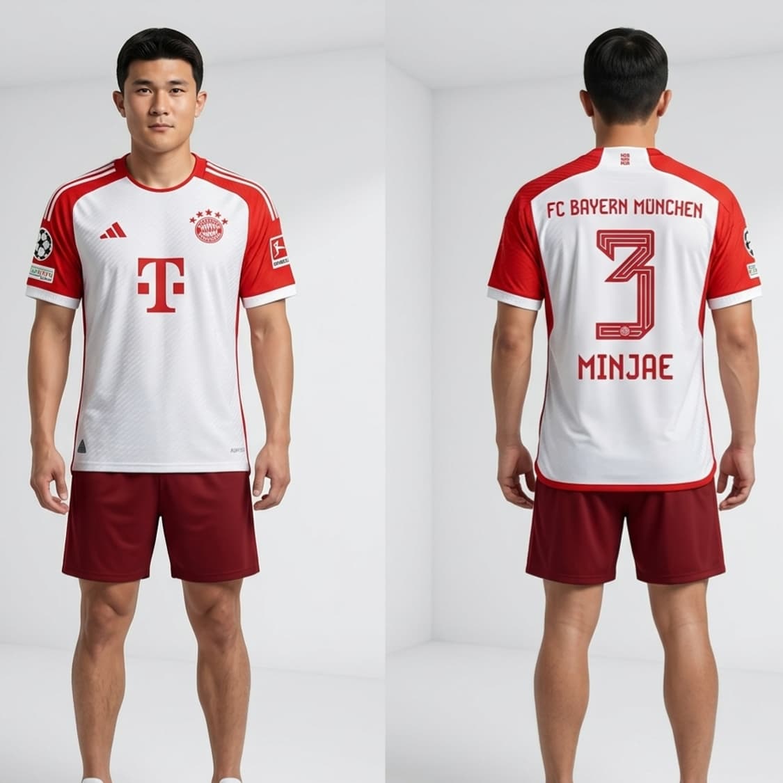아디다스 바이에른 뮌헨 23-24 홈 김민재 마킹 3번 XL 상품이미지1