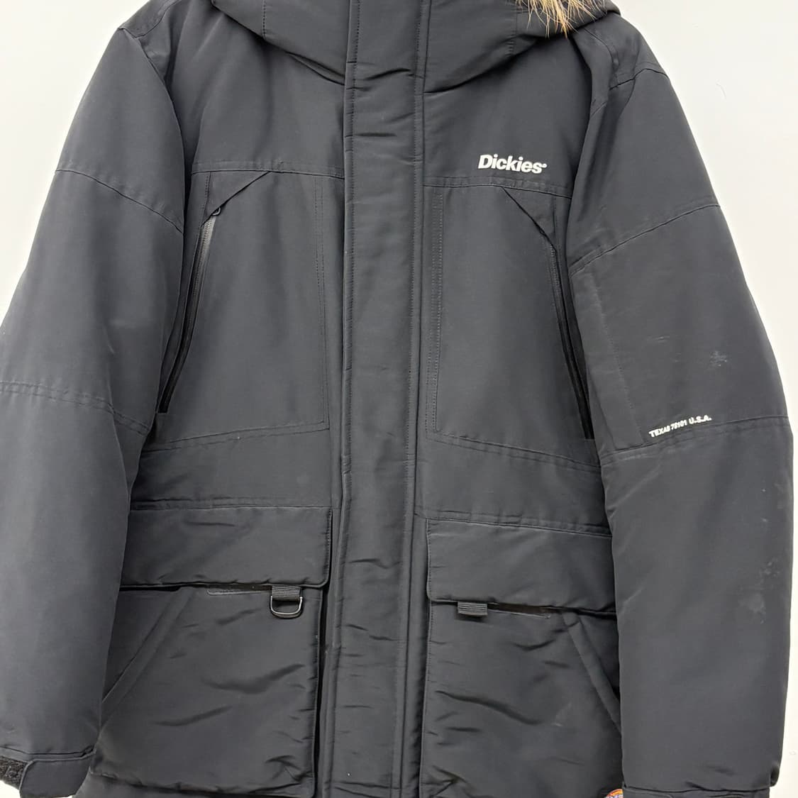 디키즈 후드 패딩 점퍼 블랙 남/L 상품이미지2