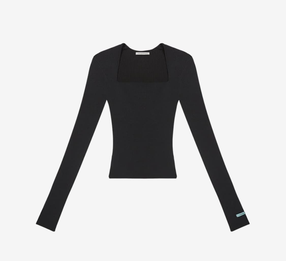 인스턴트펑크 스퀘어넥 니트 긴팔 상품이미지1