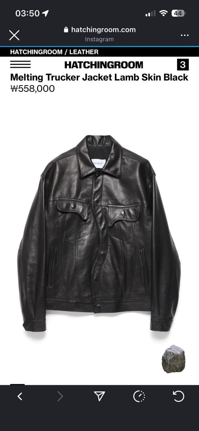 해칭룸 멜팅 레더 자켓 상품이미지1