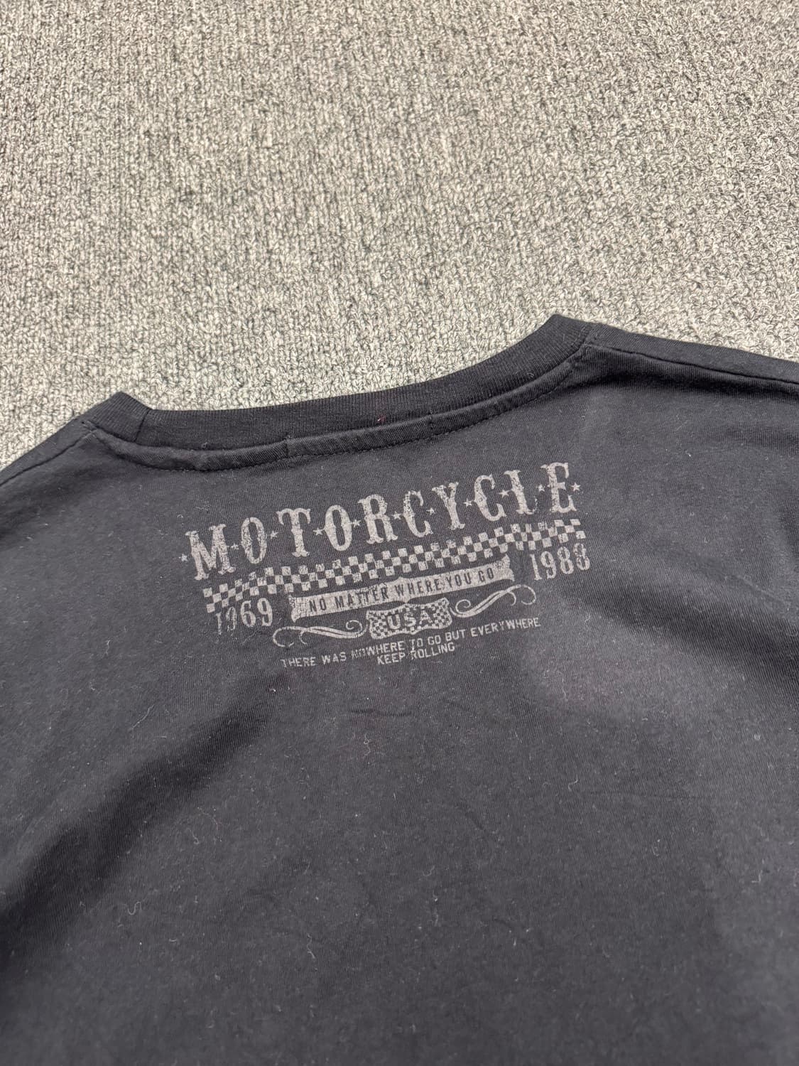 L)Balmy&Awaking 빈티지 모터사이클 프린팅 롱슬리브 상품이미지5