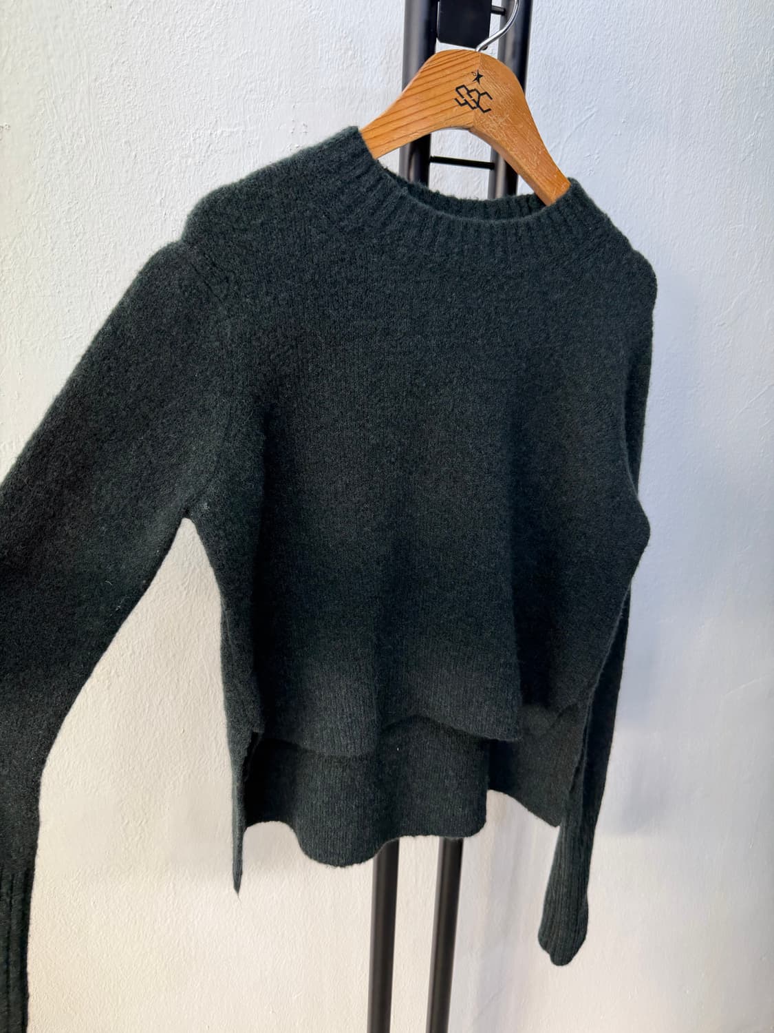 정품) 올세인츠 22ss 여성 다크 그린 니트 스웨터 S 상품이미지2
