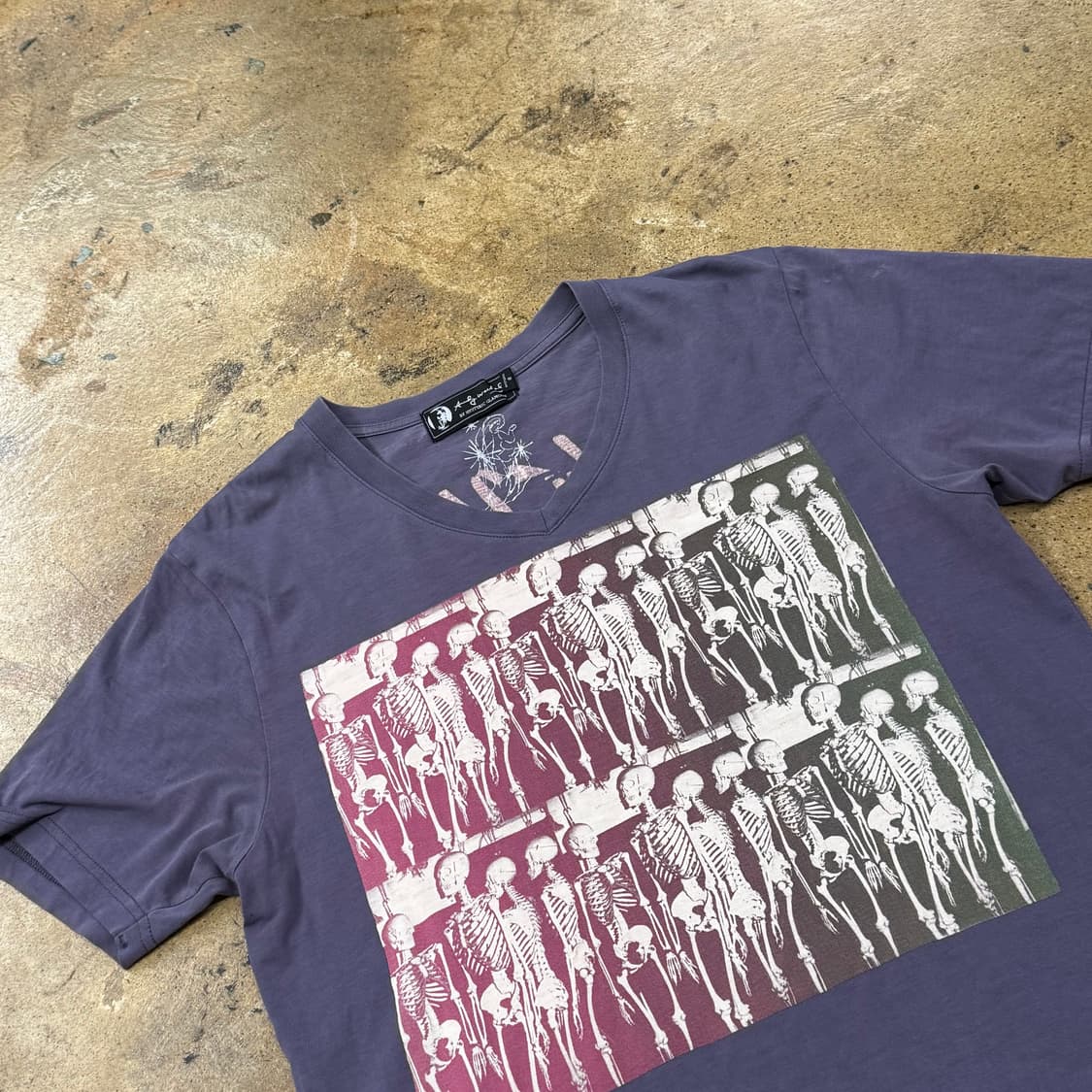 히스테릭글래머 퍼플 해골 반팔 티셔츠 상품이미지1
