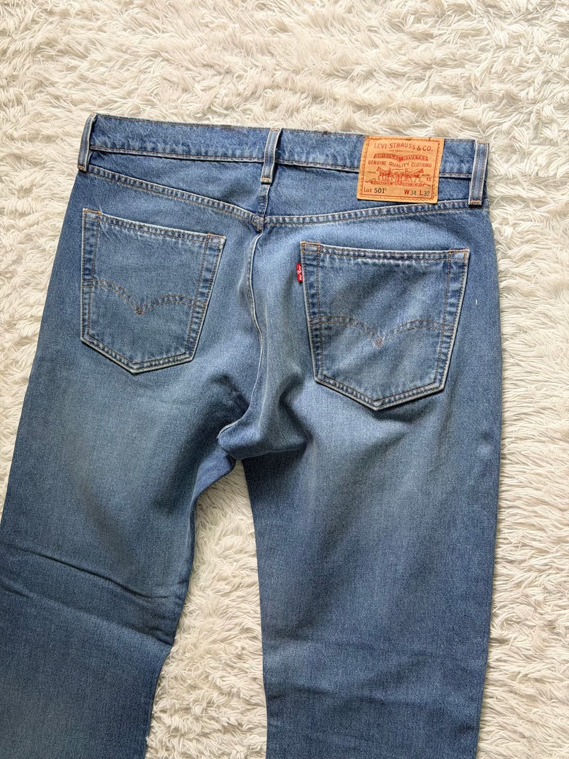 [리바이스 501 프리미엄] 커스텀 데미지 스트레이트 데님 (W34 L3 상품이미지7