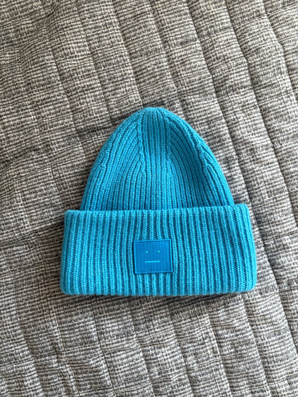 로고 패치 골지 비니 상품이미지1