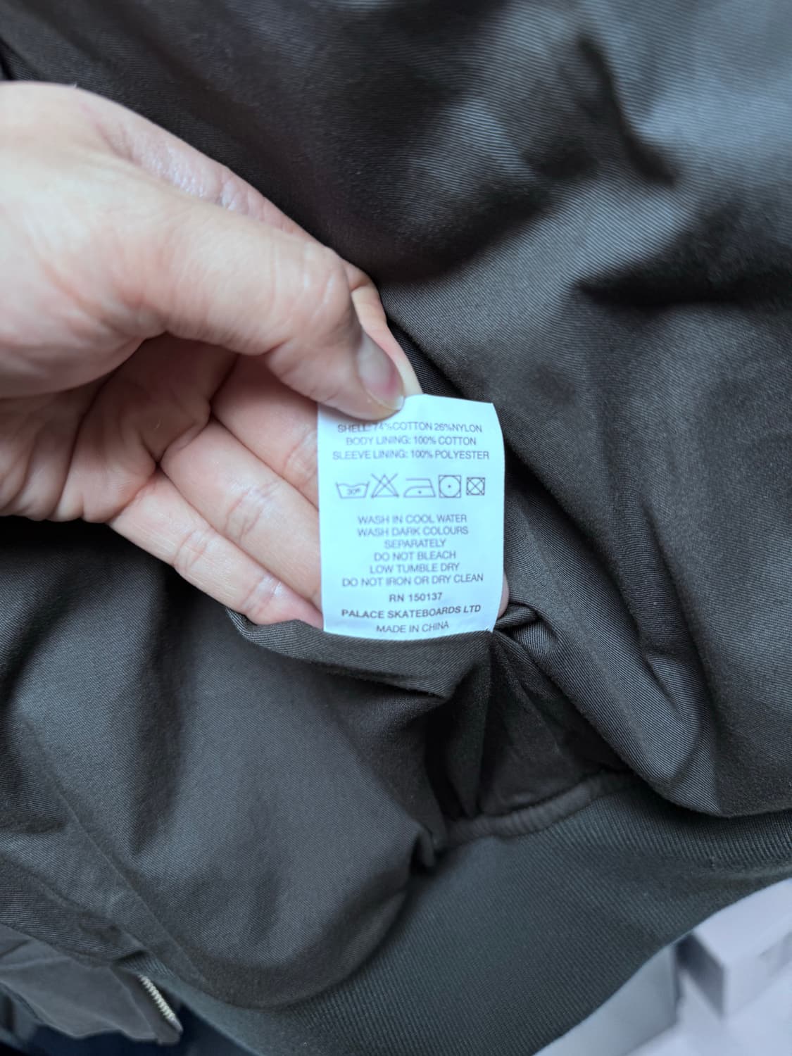 (중고/XL) 팔라스 21ss 런던 다이아몬드 봄버 블랙 XL 상품이미지6