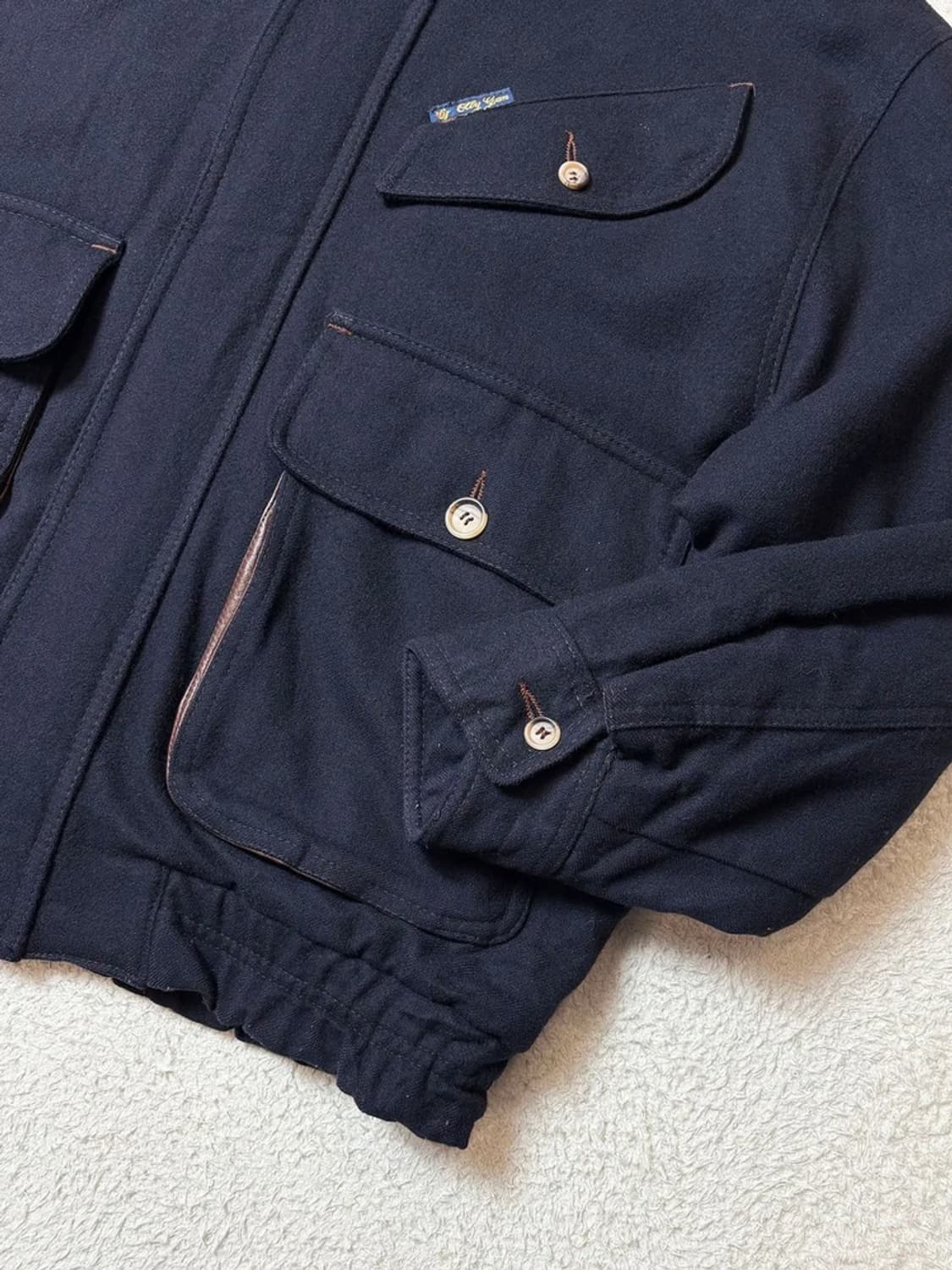 Selected 90's 프렌치 울 베이포트 자켓 PN6539 상품이미지5