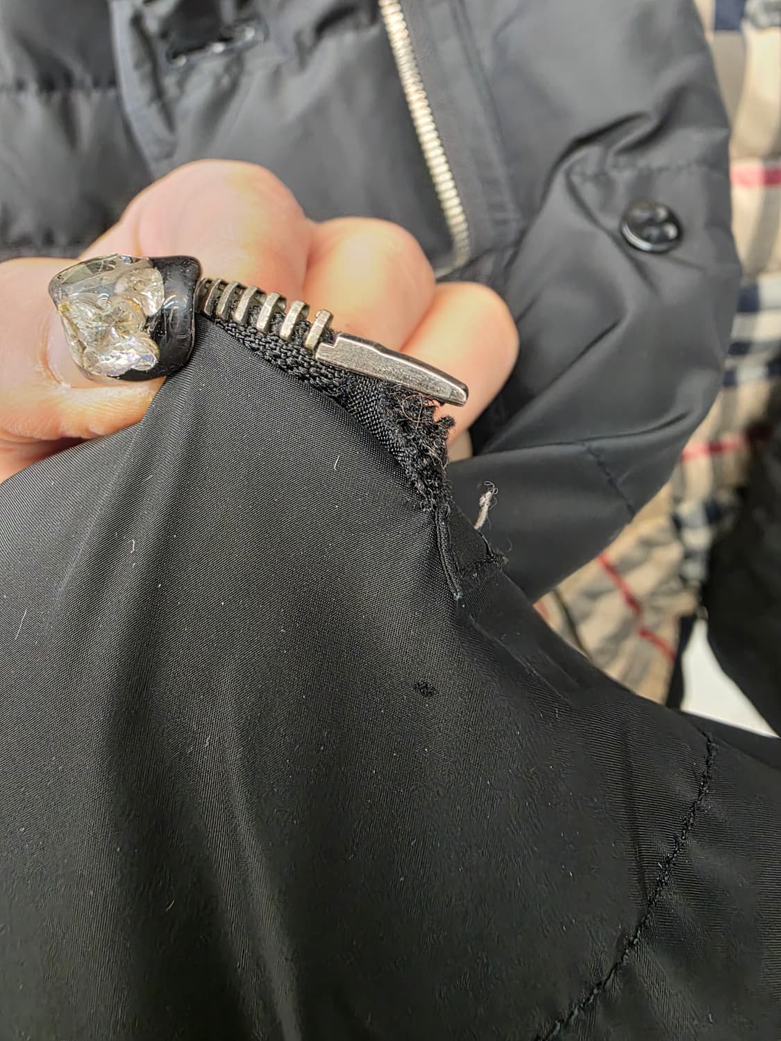 버버리 벨티드 다운 하프 패딩 자켓 M 상품이미지9