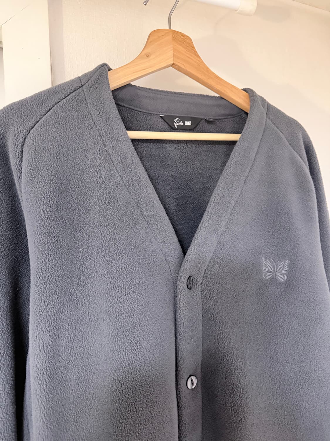 유니클로 니들즈 콜라보 가디건 그레이 M 상품이미지2