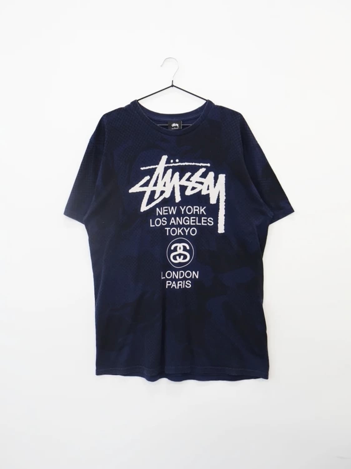 Stussy World Tour Navy Tee 상품이미지3
