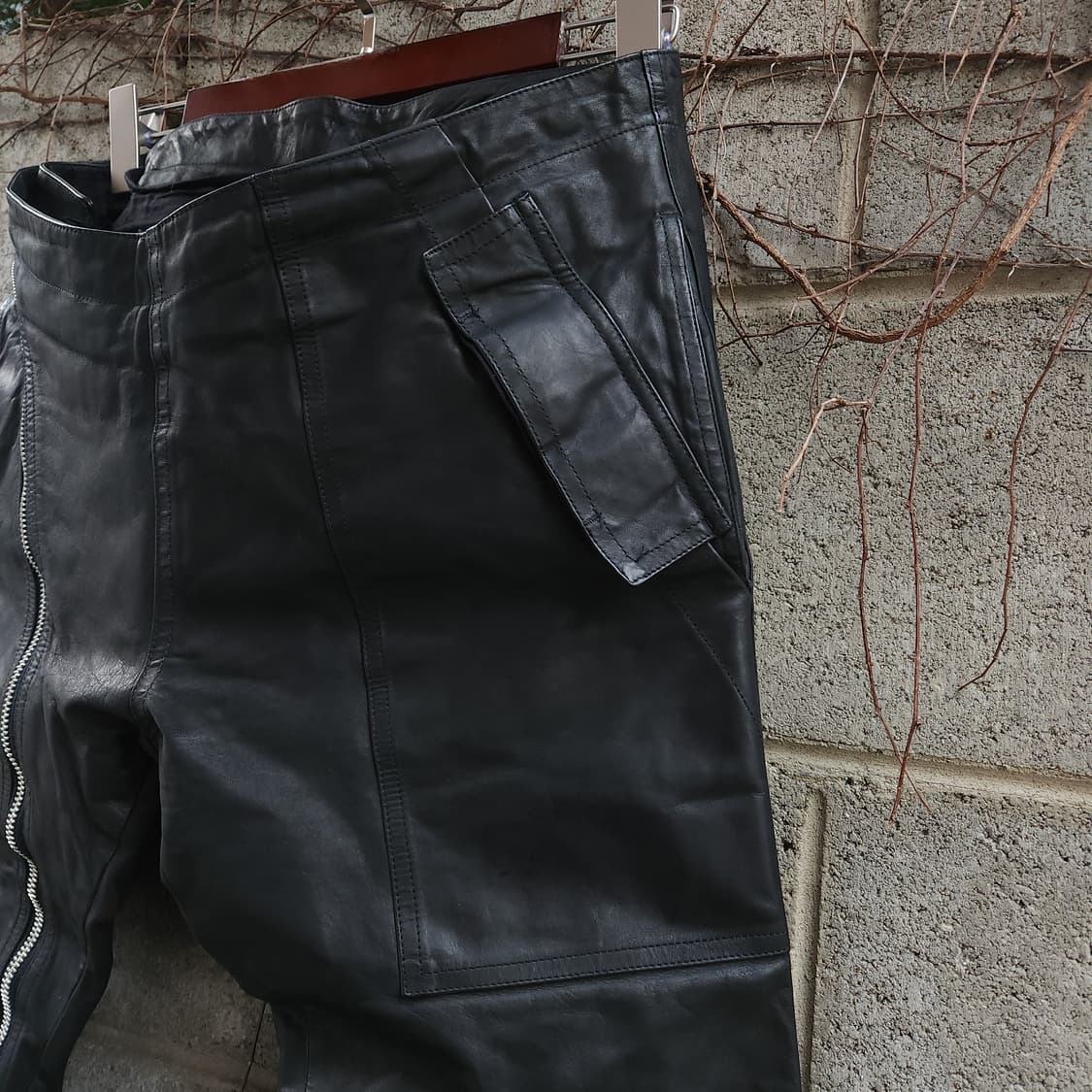 [50] 16ss 릭오웬스 Aircut Leather 팬츠 상품이미지5