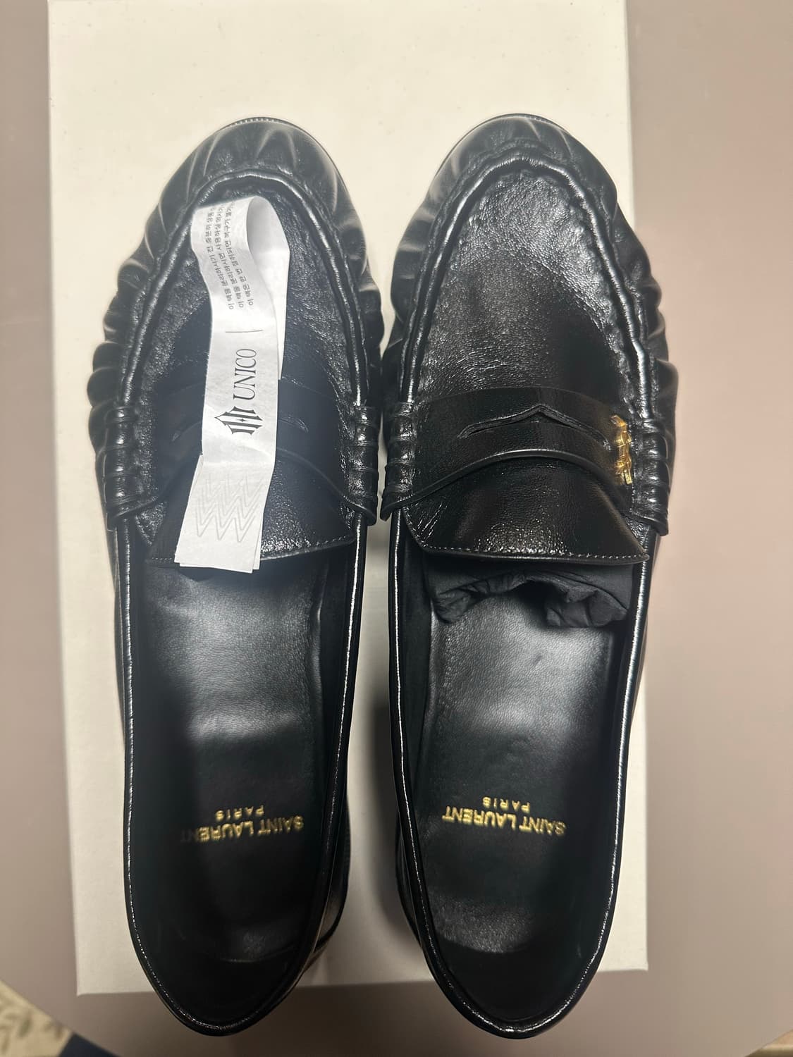 (새상품)생로랑 르 로퍼 15 모크 블랙 41 (260mm) 상품이미지6