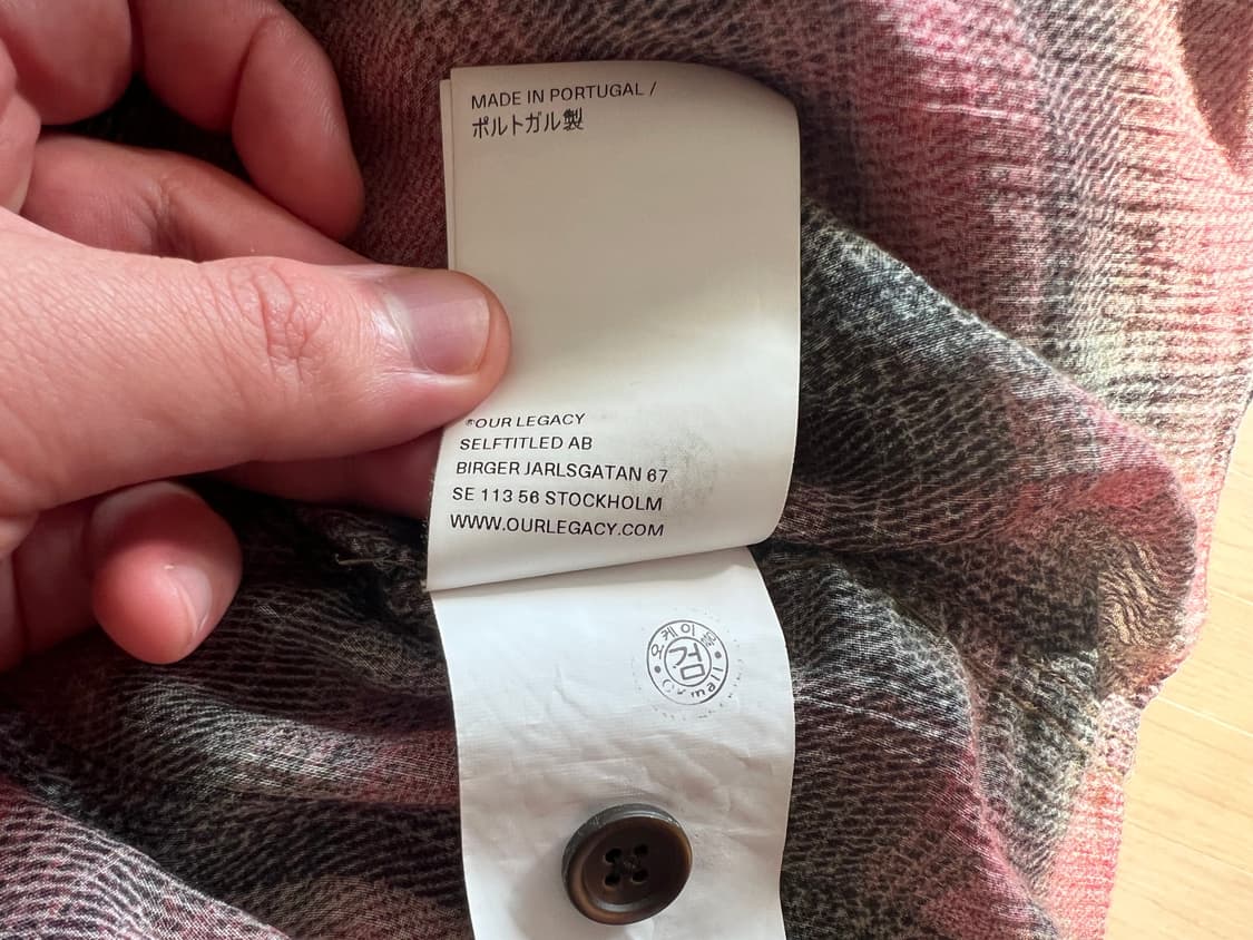 아워레가시 버로우드 럼버 셔츠 48 상품이미지5