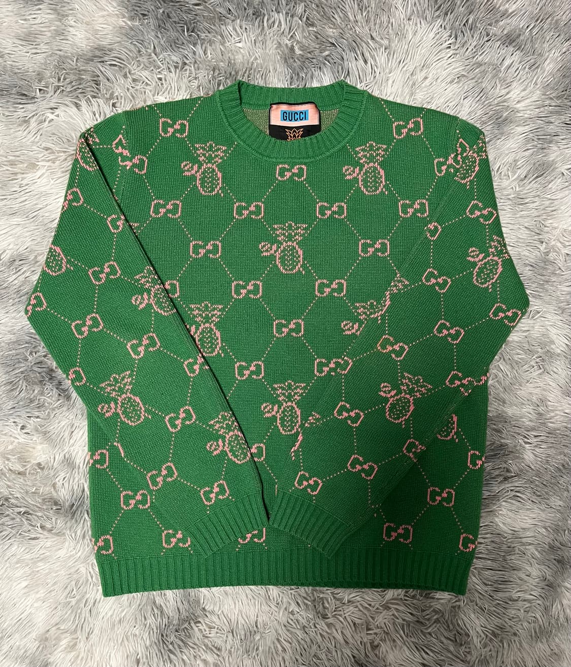 백화점판[22fw/Lsize] 구찌 GG 파인애플 니트 상품이미지1