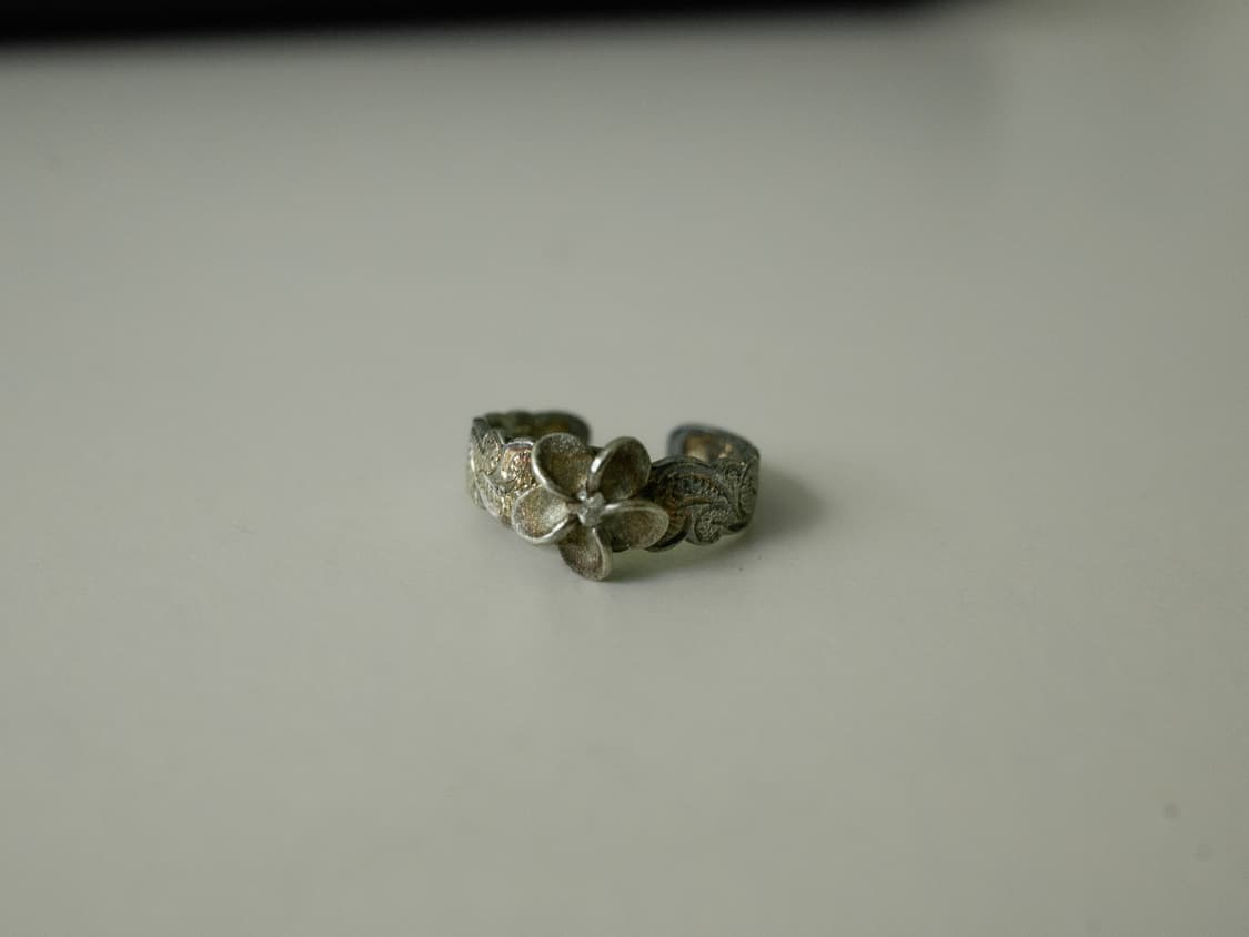 Japanese Vintage silver 925 flower ring 상품이미지1