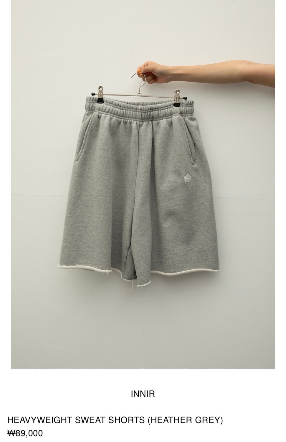 INNIR 이니어 헤비웨이트 스웻 쇼츠 상품이미지5