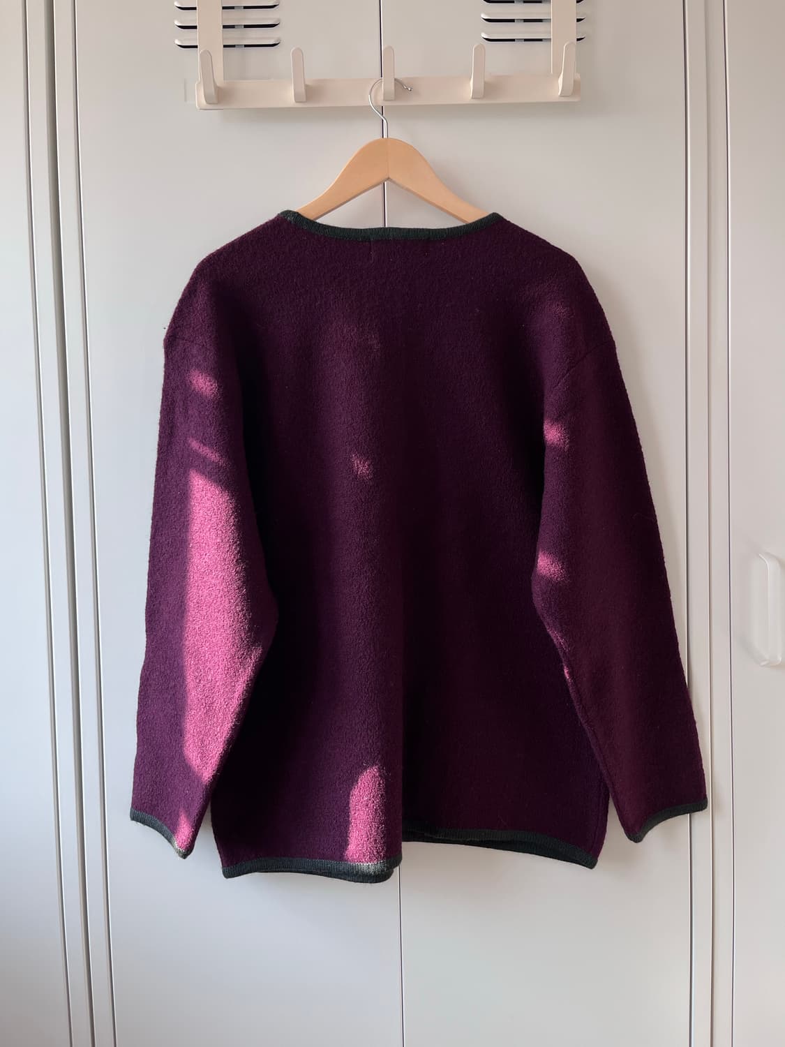 Telement vous 버건디 자수 티롤 울 자켓 코트 상품이미지8