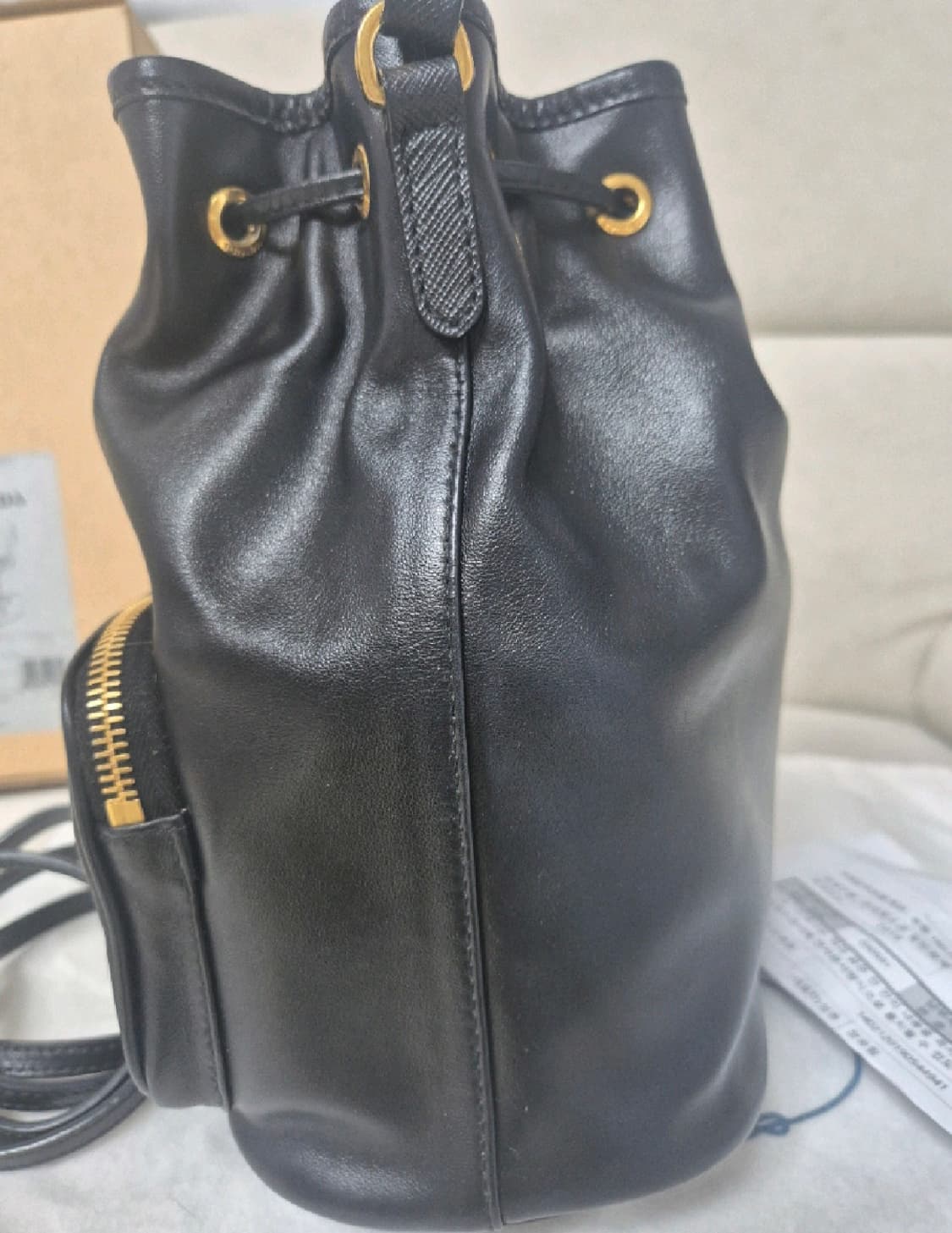 정품 프라다 버킷백 가방 깨끗 가죽 상품이미지5