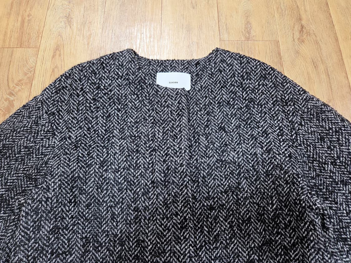 엘보른(ELBORN) 헤링본 울 코쿤코트 55-66 새상품 상품이미지6