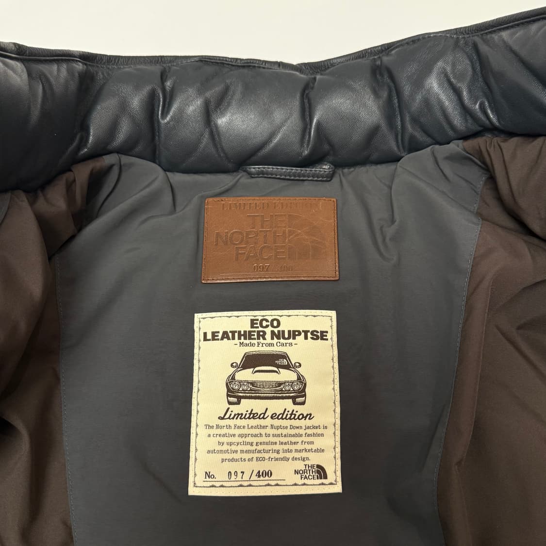 노스페이스 눕시 레더 브라운 100 L사이즈  상품이미지4