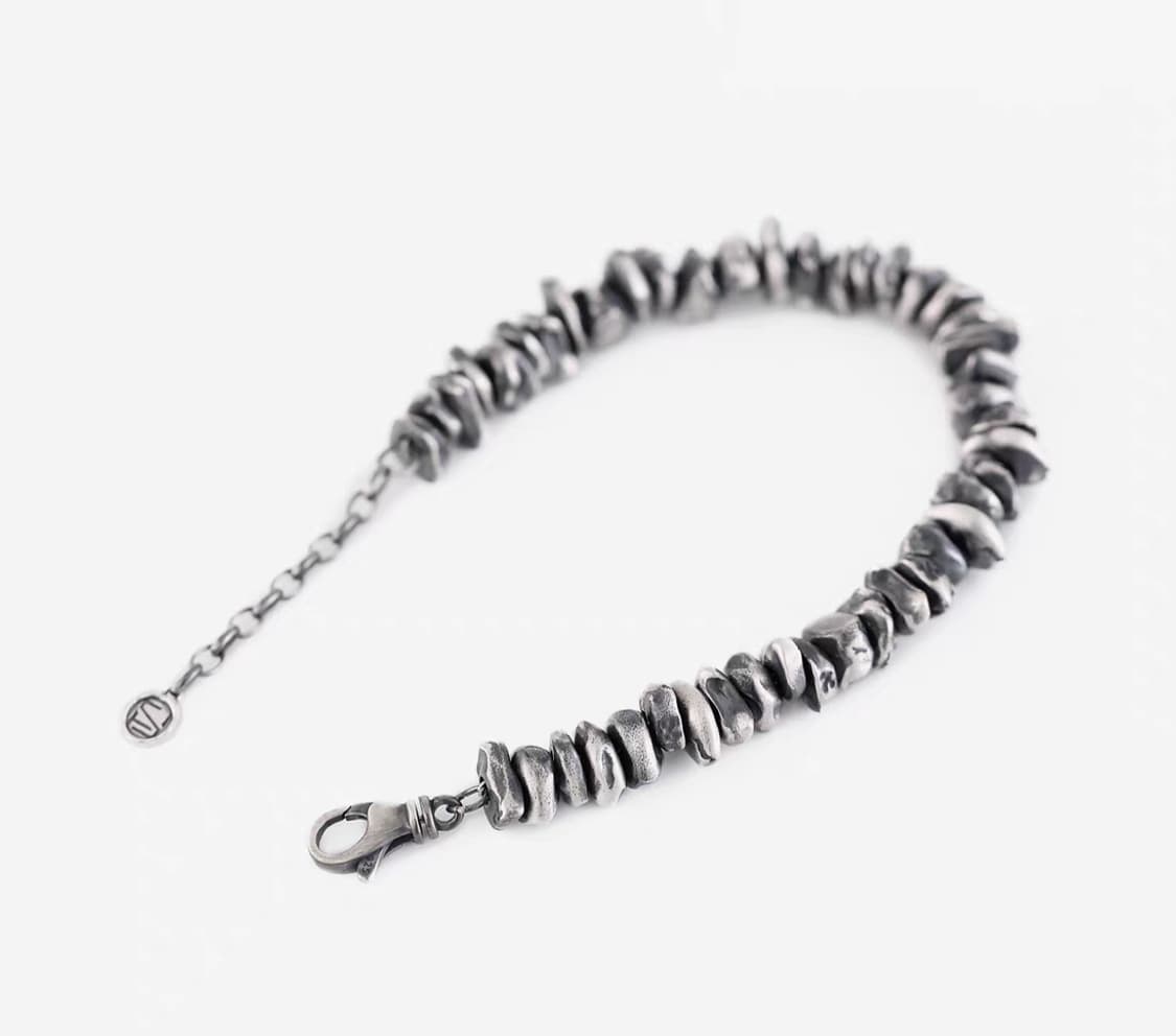 Oceanora S999 순은 남성 브로큰 실버 팔찌 상품이미지3