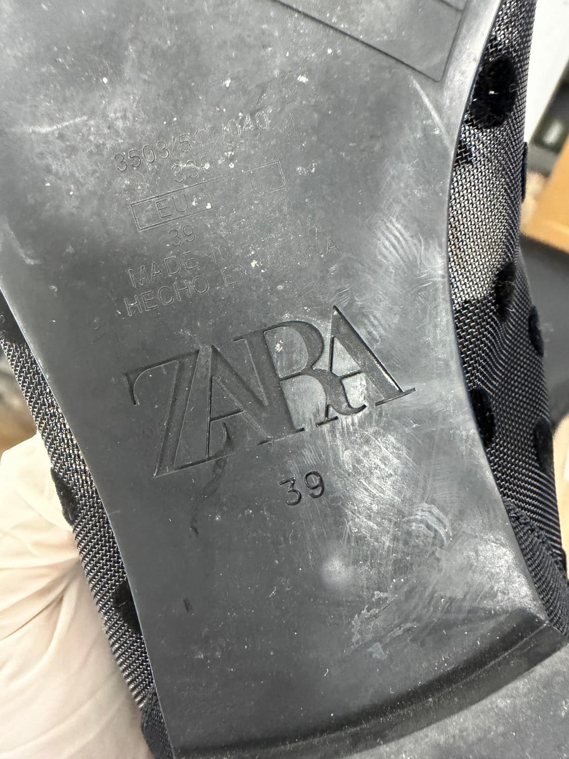 자라 39사이즈 도트 단화 국내 245 상품이미지4