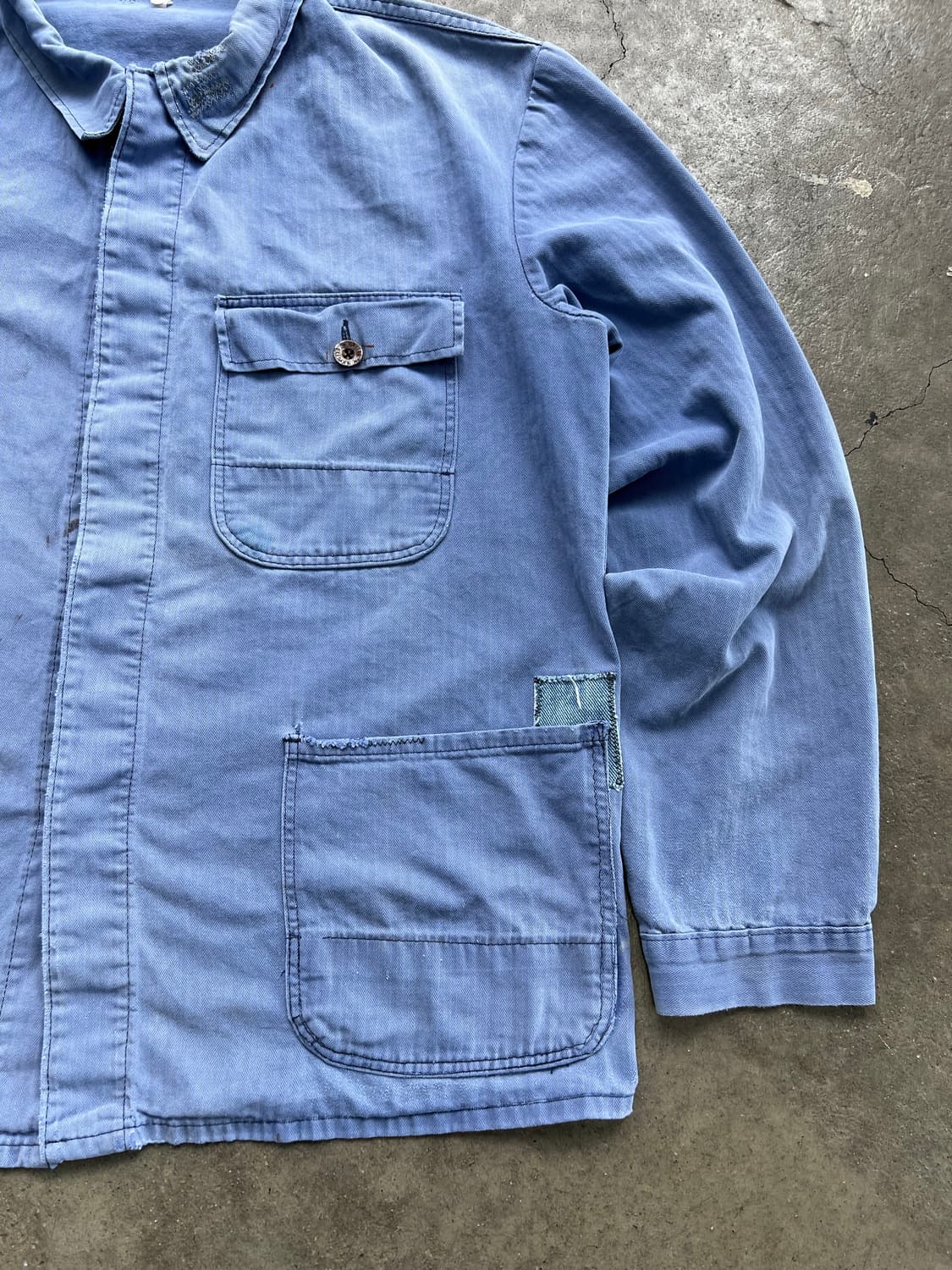 HARD FADED VINTAGE HBT 헤링본트윌 프렌치워크자켓 상품이미지6