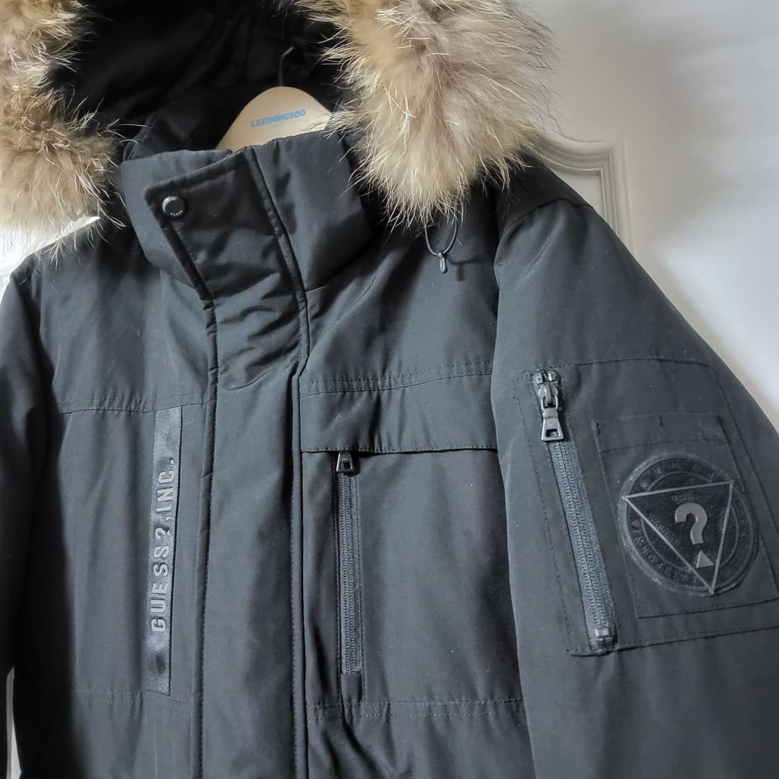 guess 게스 오리털 패딩 정장패딩 하프 덕다운 후드 남자 여자 95 상품이미지2