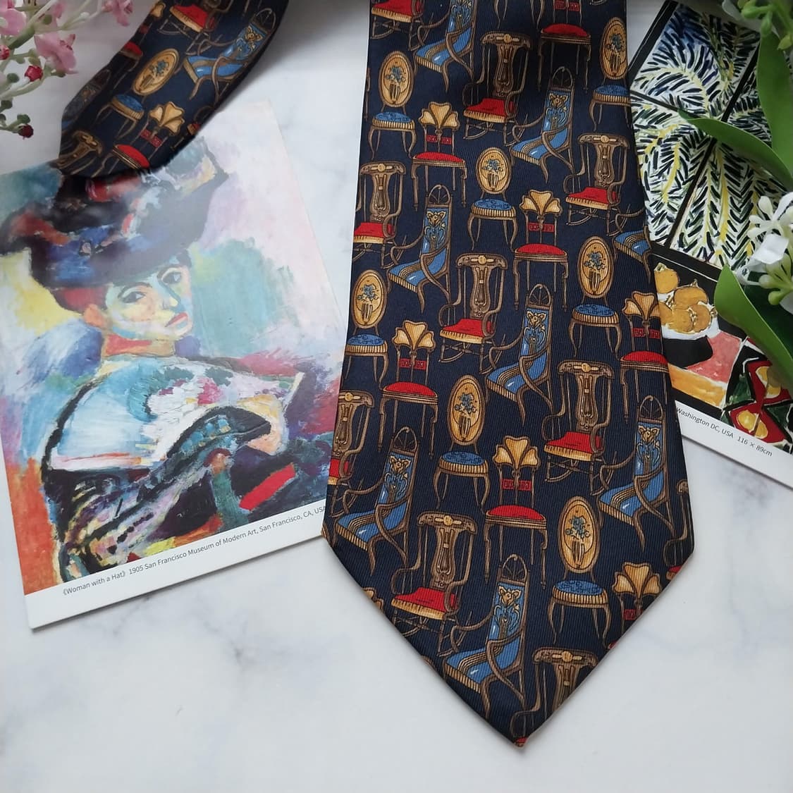 구찌 실크 네이비 패턴 넥타이 9.5cm A+등급 K1684
 상품이미지6