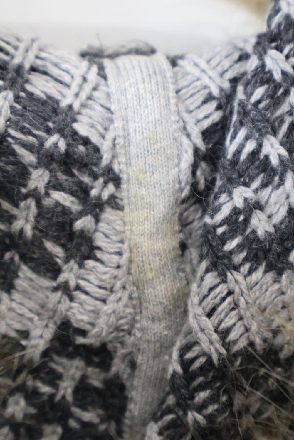 H&M L.O.G.G Nordic Knit Hoodie 상품이미지5