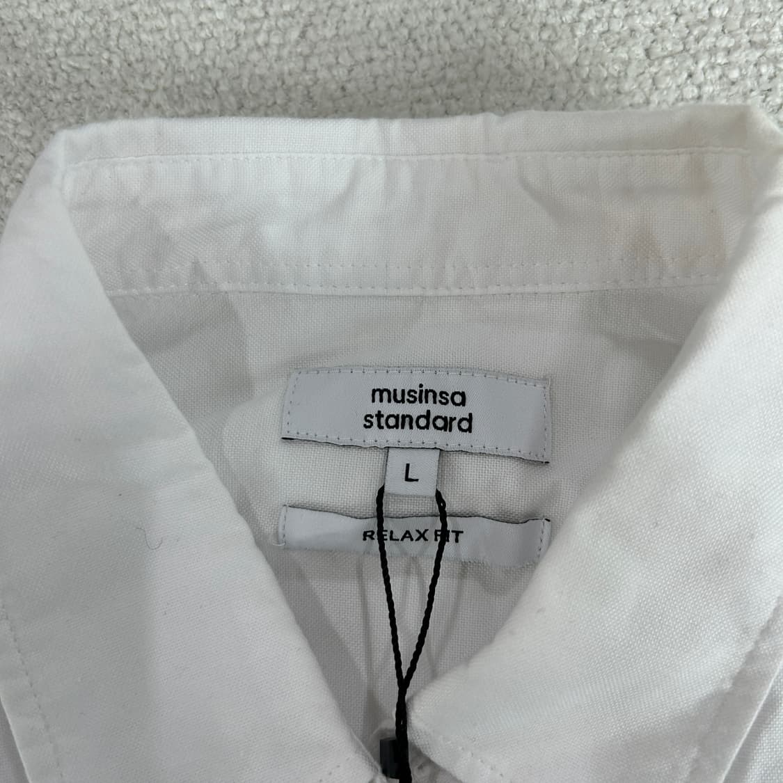 무신사 스탠다드 흰색 셔츠 L 상품이미지2