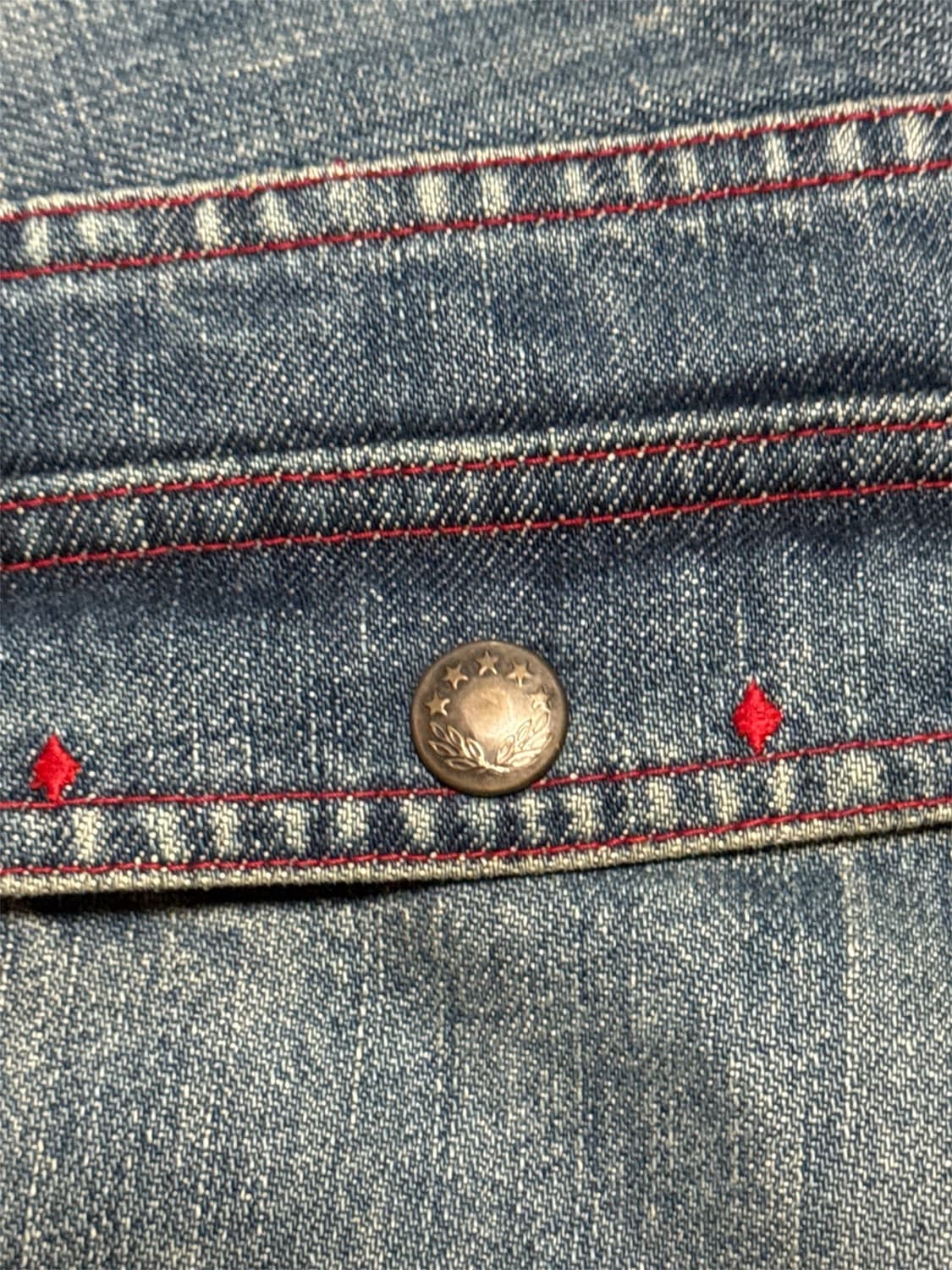 SS02 haze 언더커버 다이아몬드 자수 데님 상품이미지6