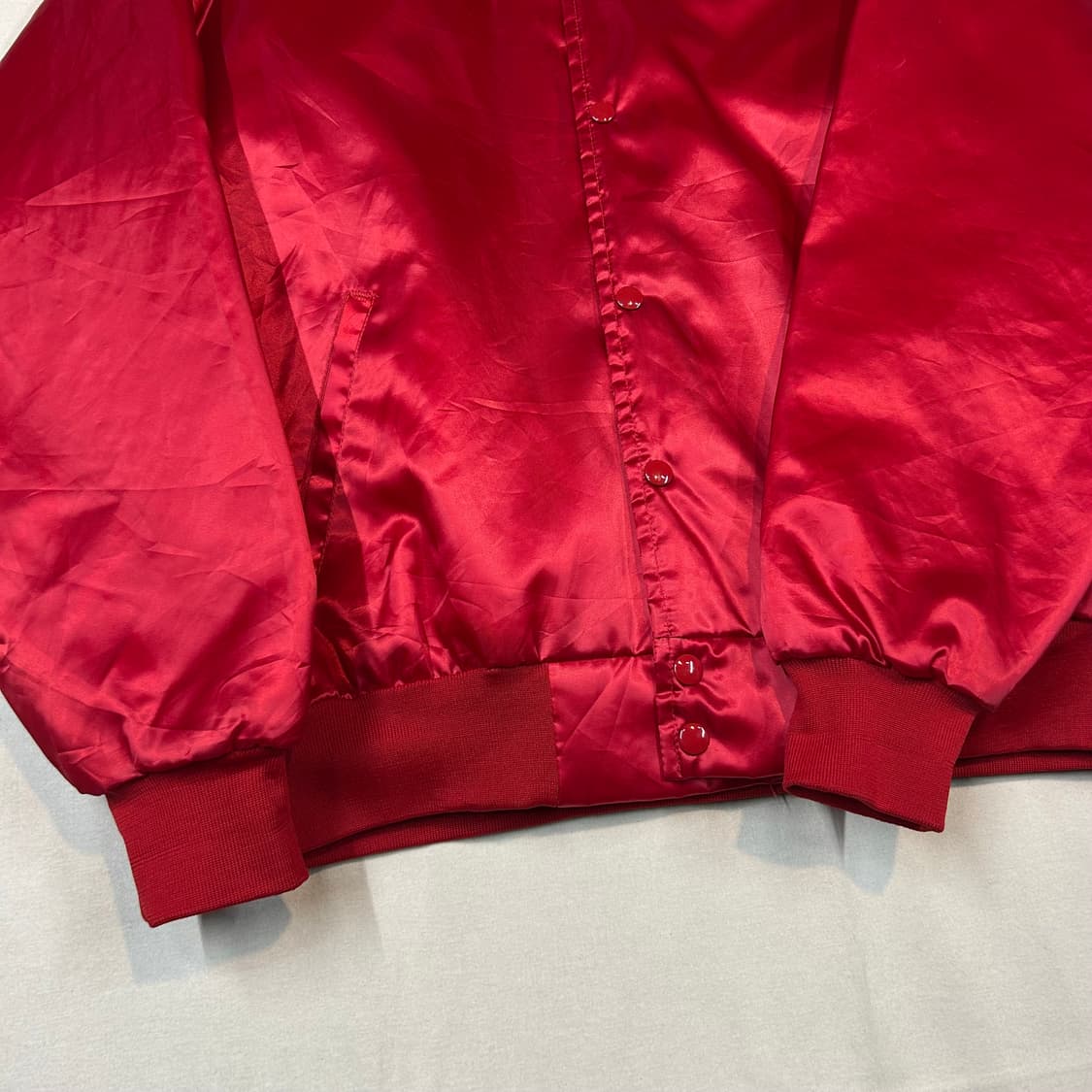 XL) USA 빈티지 Satins 오하이오 커스텀 사틴 자켓 상품이미지4