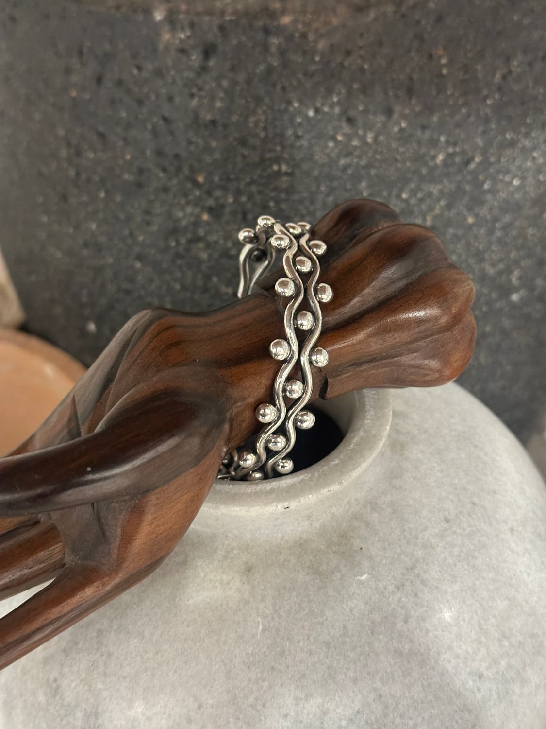 Ripple Dot 925Silver Bangle 상품이미지6