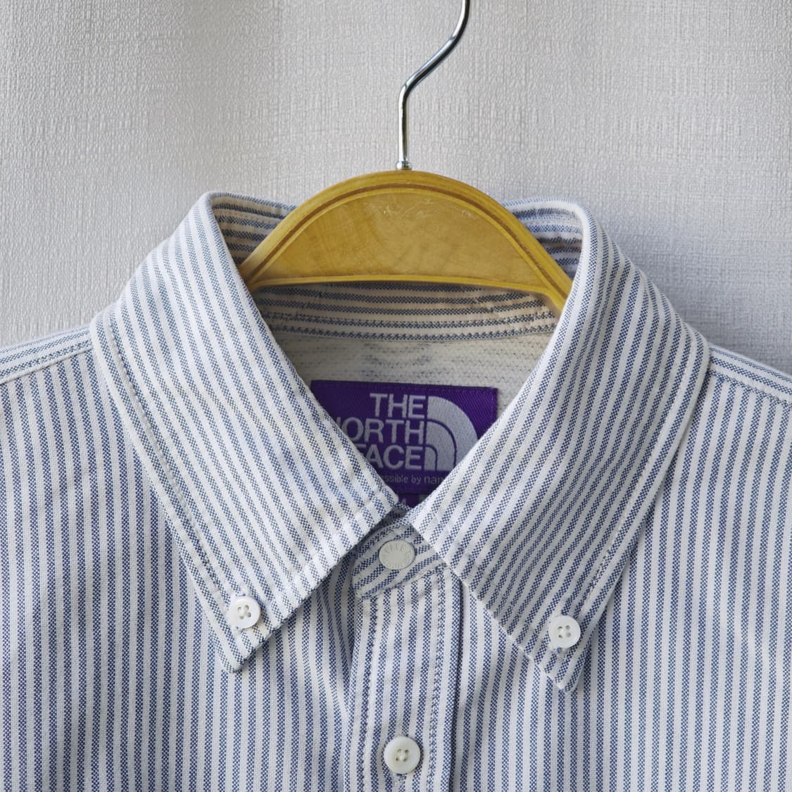 노스페이스 나나미카 퍼플 라벨 스트라이프 옥스포드 셔츠 블루 M 상품이미지4