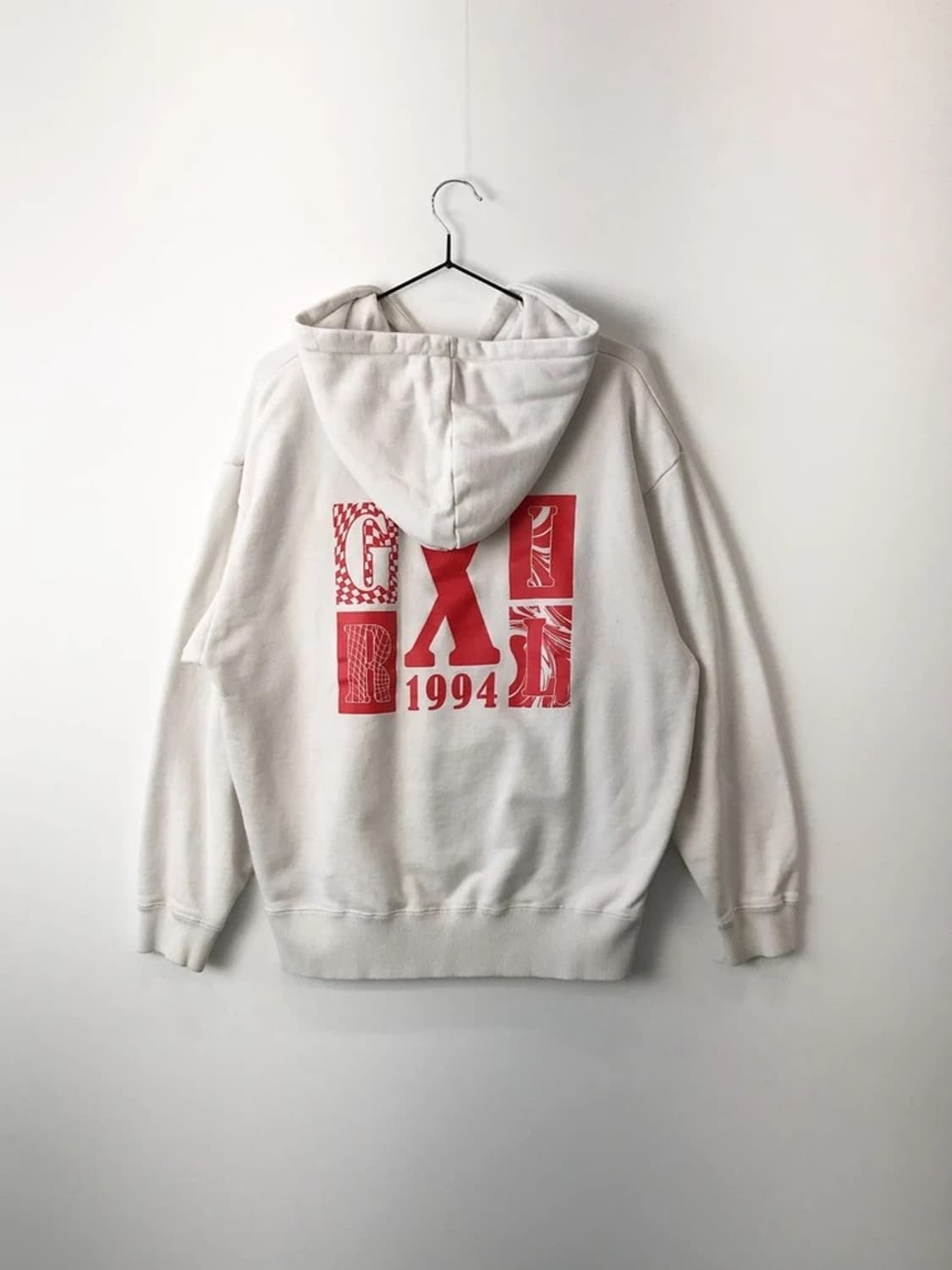 X-girl 1994 Logo White Hoodie 상품이미지5