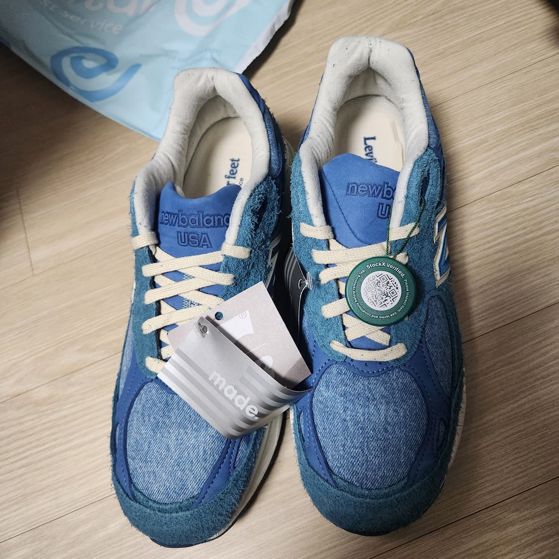 신품 뉴발란스 x 리바이스  280 990v3 blue levi's 상품이미지1