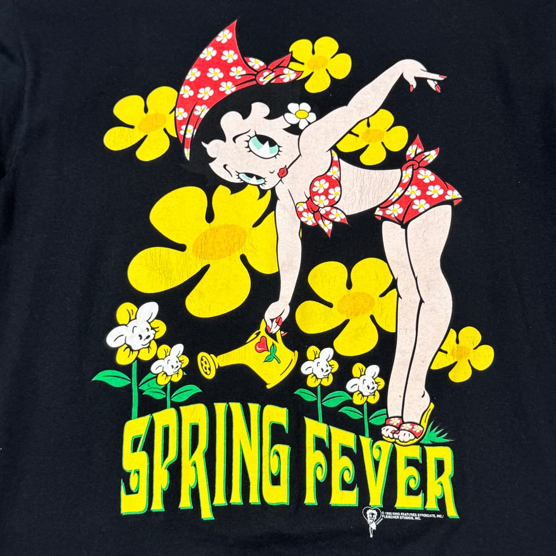 M) 베티붑 Betty Boop 90s USA 빈티지 반팔 티셔츠 상품이미지4