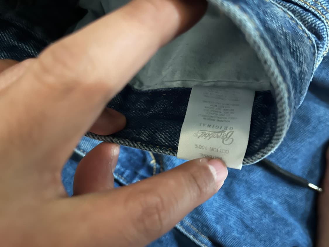 비에스레빗 미드90 배기 데님 팬츠 딥블루 XL 상품이미지5