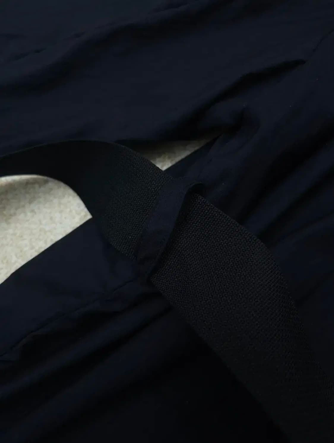 (55)한섬 더캐시미어 트렌치 코트 노카라 긴팔 네이비 상품이미지8