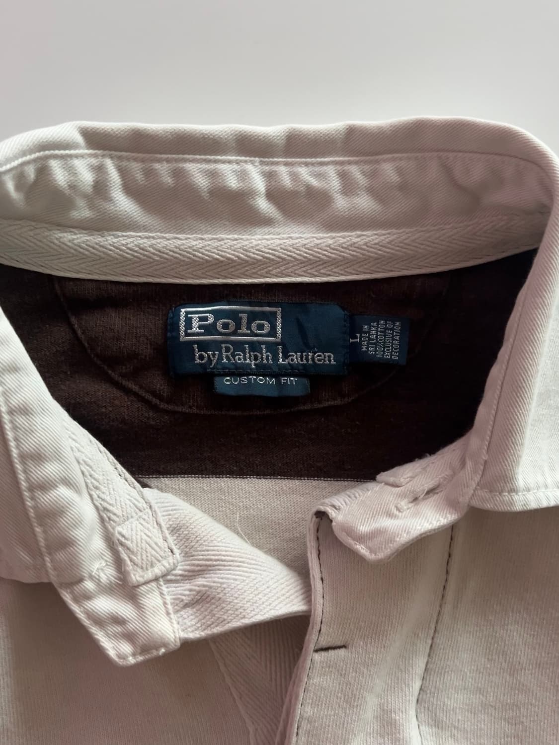 폴로 랄프로렌 단가라 럭비티 L 상품이미지5