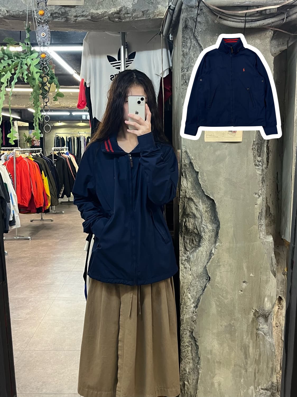 폴로 랄프로렌 집업 자켓 네이비 M #csz1968 상품이미지1