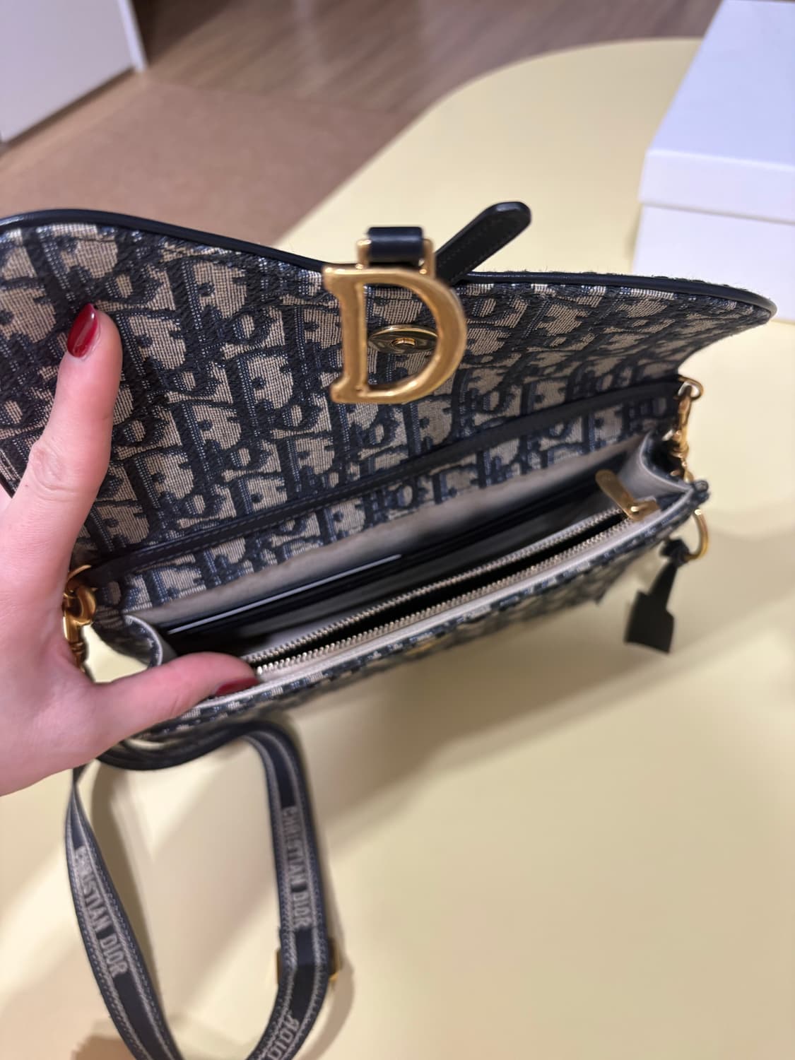 디올 새들 woc체인백 + 크로스끈 상품이미지8