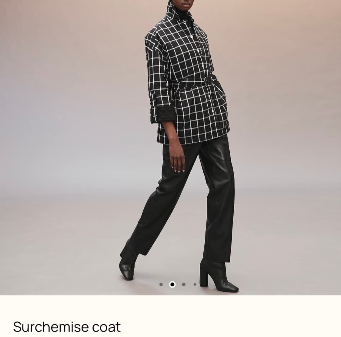 에르메스 체크 코트 자켓 상품이미지1