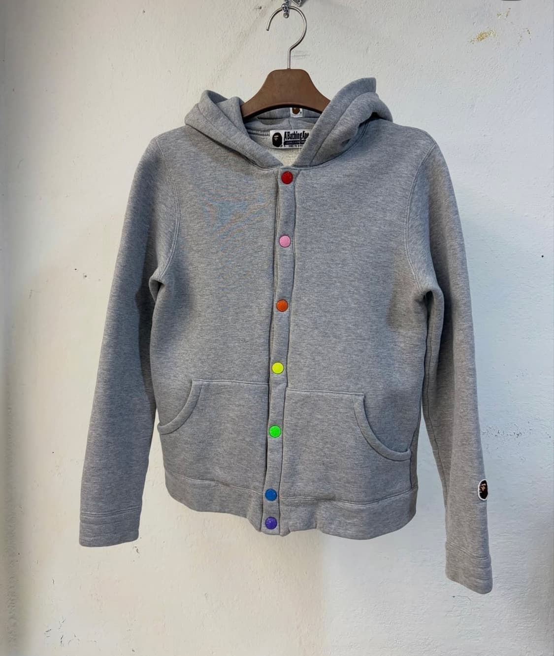 베이프 레인보우 스냅 후드 집업 상품이미지6