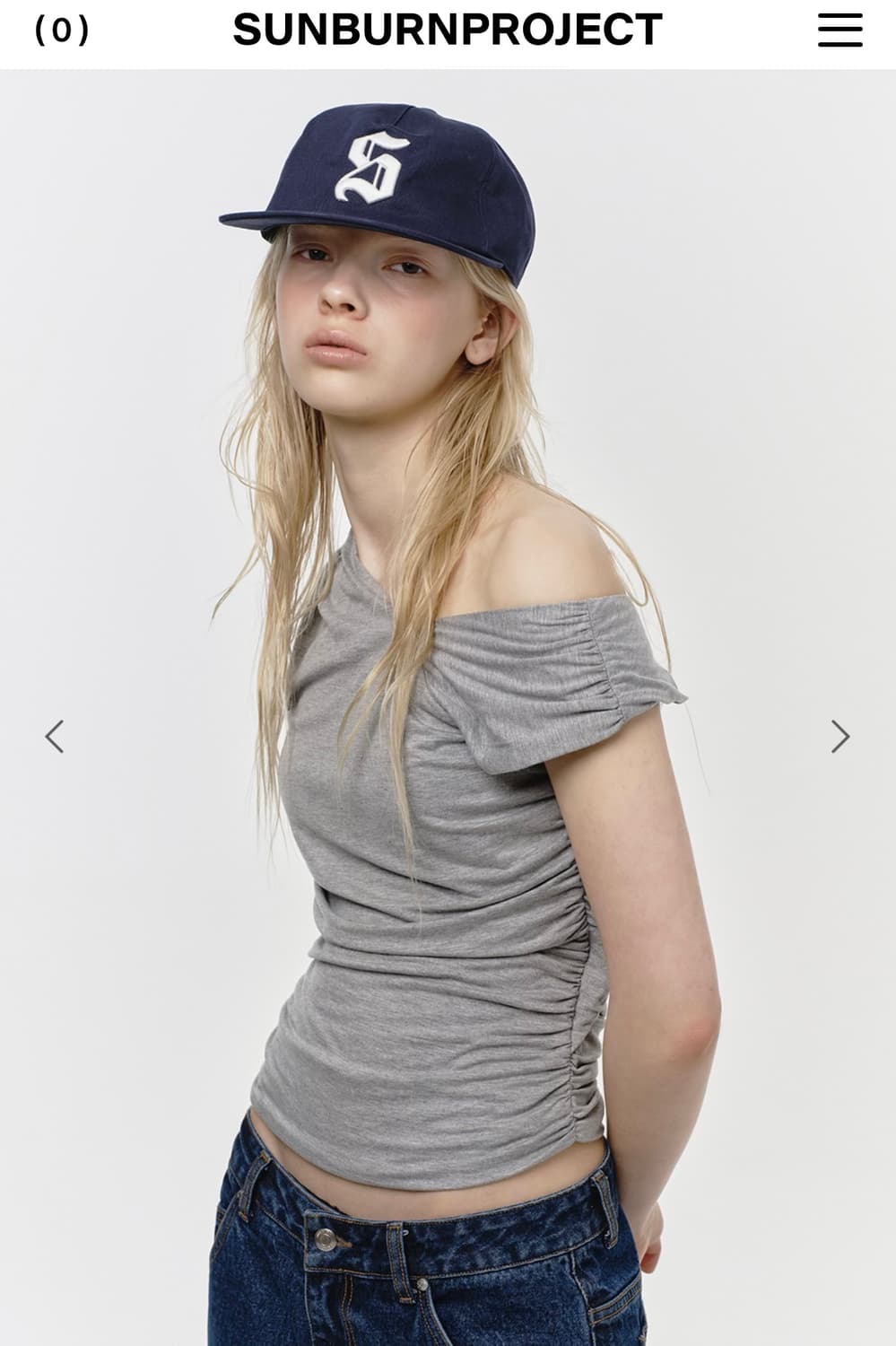 Sunburnproject ball cap , navy 상품이미지3