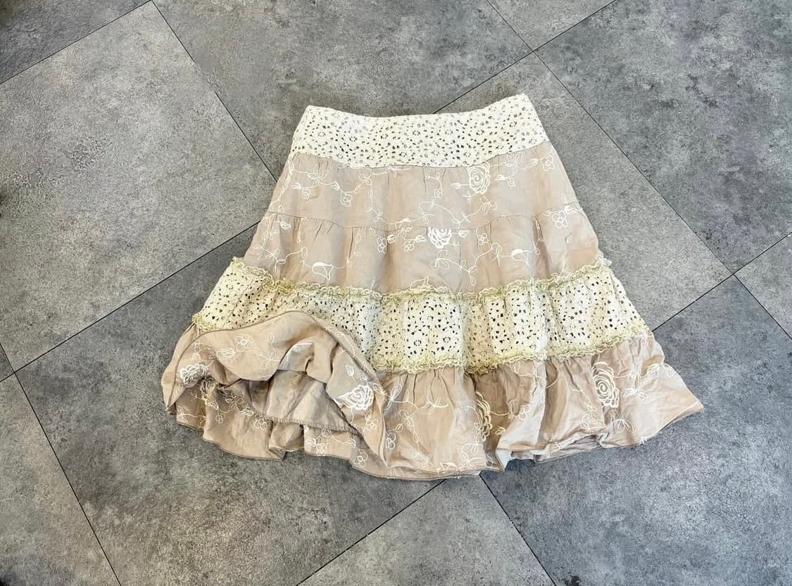 히피7부탑, 패턴베스트, 크로쉐베스트, 캉캉스커트 상품이미지7