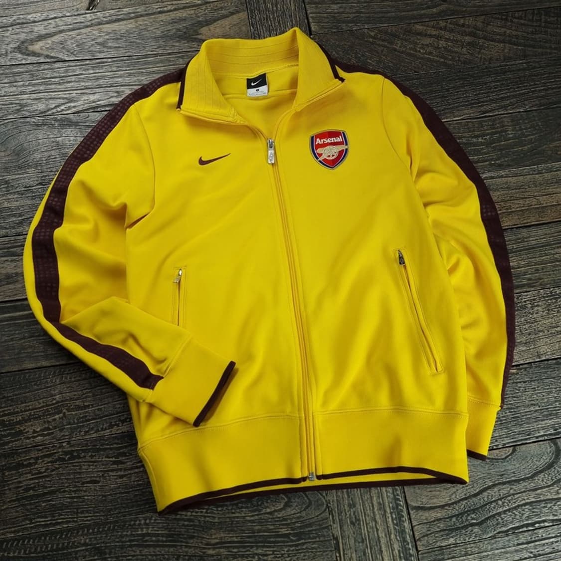 [나이키] 10-11 아스날 져지 트랙탑 집업 자켓 옐로우 M18366 상품이미지1