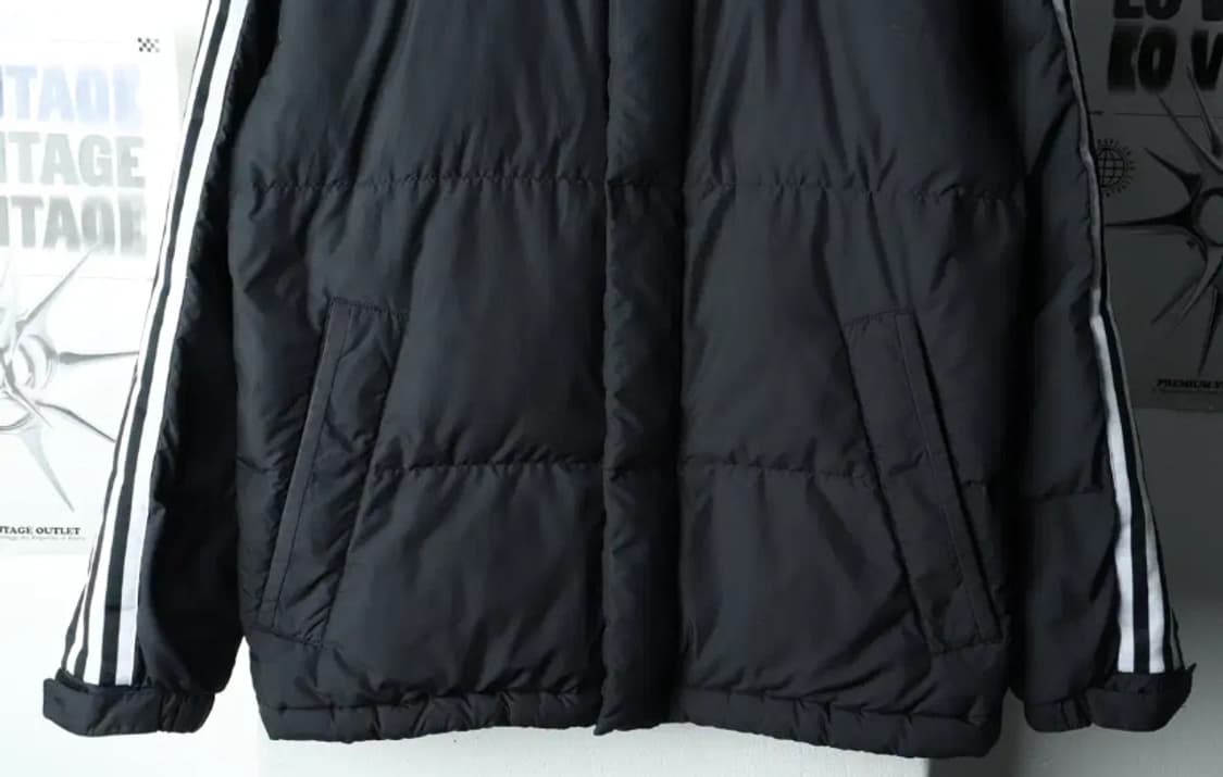 (상태 좋음) 아디다스 3선 오리털 숏패딩 상품이미지3