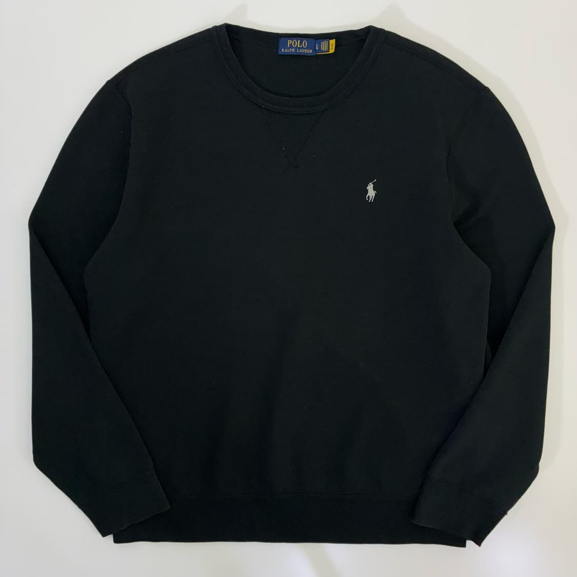 Polo  폴로 랄프로렌 신형 QR 자수 블랙 맨투맨  상품이미지1